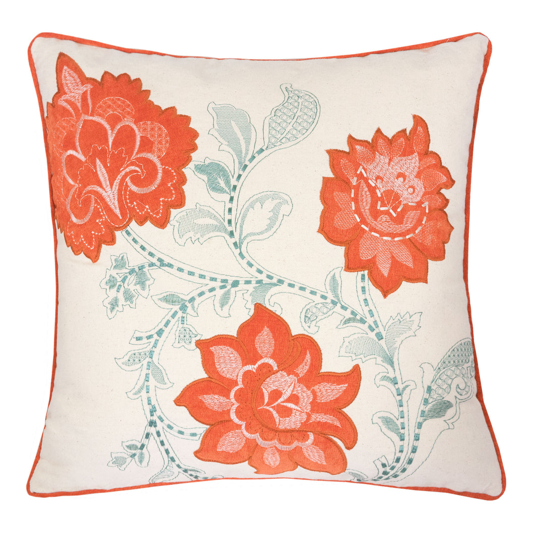 Trippy Peach Floral Decorative Throw Pillow – Aaraa Accessories